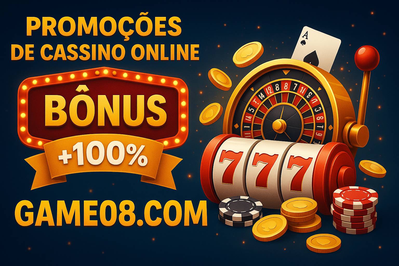 O bônus promocional GAME08.COM é uma ótima maneira de começar sua aventura