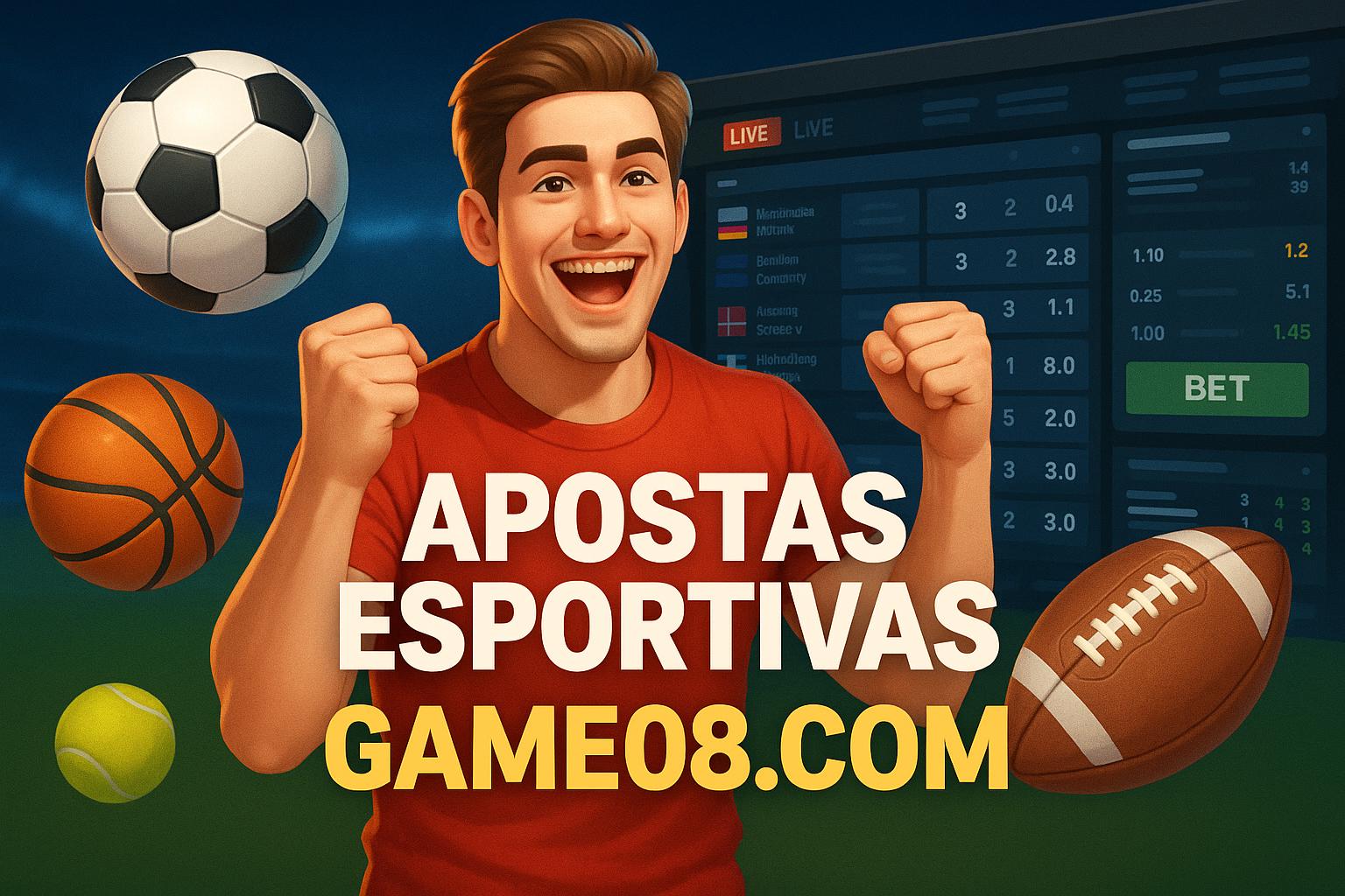 Apostas esportivas no cassino online GAME08.COM